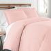 Canora Grey Miraloma Microfiber Duvet Cover Set Microfiber in Pink/Yellow | King Duvet Cover + 2 King Shams | Wayfair