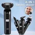 Rasoir électrique 3D 4 en 1 pour hommes rasoir électrique multifonction aste par USB voiture