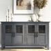 Red Barrel Studio® Accent Cabinet Wood in Gray | 34 H x 51 W x 15.6 D in | Wayfair 28FFEA76901E4EF7B34DE2C17AB93BF2