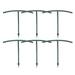 12 Pcs Green Climbing Pergolas Orchid Plant Plants Vines Stand Plant Support Stakes Potted Plants Bracket
