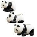 3Pcs Ceramic Planter Pot Small Animal Succulents Planter Ceramic Plant Pot Panda Succulents Pots