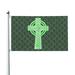 Celtic Cross St Patrick s Day Garden Flags 3 x 5 Foot Polyester Flag Double Sided Banner with Metal Grommets for Yard Home Decoration Patriotic Sports Events Parades
