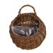 Wall-mounted Flower Basket Handmade Rattan Birds Nest Basket Wicker Flower Pot Wall Hanging Flowerpot Rustic Basket Large Size