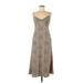 Audrey 3+1 Casual Dress - Slip dress: Tan Leopard Print Dresses - Women's Size Medium
