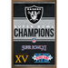 NFL Las Vegas Raiders - Champions 23 Wall Poster 14.725 x 22.375 Framed