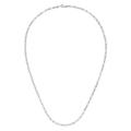 24 in. 14K White Gold Paperclip Link Chain with Pear Shaped Lobster Clasp