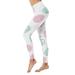 Vestitiy Womens Workout High Waisted Running Yoga Legging Easter Day For Egg Print High Waist yoga pants For Women s Leggings Tights Compression Yoga Running Fitness High Waist Leggings White 2XL