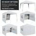 AsterOutdoor 10 x 10 Pop Up Sidewall Canopy Tent - 5 pieces of sidewall with Rolling Storage Bag White