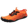 Ierhent Casual Shoes for Men Mens Non Slip Walking Sneakers Lightweight Breathable Slip on Running Shoes Gym Tennis Shoes for Men Orange 45