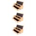 3 Pack Wooden Pencil Box Hard Pencil Case Pencil Case for Office School Pencil Case Child