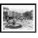 Historic Framed Print [N.Y. Glens Falls. View across town square and fountain] 17-7/8 x 21-7/8