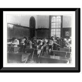 Historic Framed Print [Washington D.C. public schools Normal School - girls stretching and relaxing] 17-7/8 x 21-7/8