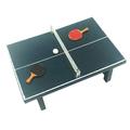1 Set Mini House Accessory 1:12 Mini House Miniature Table Tennis Set Furniture Toy (1Pc Table Tennis Table 1Pc Table Tennis 2Pcs Rackets)