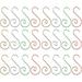 160pcs Christmas Ornaments Hooks S Shape Hooks Decorative Hooks Holiday Hanger for Hanging Christmas Tree Decoration (Colorful)