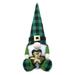 SDJMa St Patrick s Day Gnomes Decorations Plush Green Shamrock Gnome Irish Lerechaun Tomte Elf Doll Dwarf Figurines Irish Ornaments for Irish Lucky Day Home Party Supplies