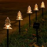 Suncoda Garden Lights Solar Pathway Lights 5 Pack Christmas Solar Lights Outdoor Christmas Garden Sign Christmas Pattern Solar Garden Plug Outdoor Solar Lights For Yard On Clearance