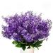 Lloopyting Clearance Fake Flowers Fake Plants Artificial Flowers Bouquets Wisteria Hyacinth Bulk for Vase Home Decor Indoors Outdoors Garden Hotel Party Wedding Mock Room Decor Purple 38*16*6cm