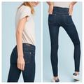 Anthropologie Jeans | Anthropologie Pilcro High Rise Skinny Denim Dark Leggings/Jeans Size 28 | Color: Blue | Size: 28
