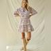 Anthropologie Dresses | Anthropologie Magali Pascal Tiered Mini Dress | Color: Pink/White | Size: S