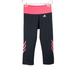 Adidas Pants & Jumpsuits | Adidas Climalite Black Coral 3 Stripe Active Capri Legging S Running Workout | Color: Black/Pink | Size: S