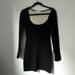 Zara Dresses | Black And Beige Long Sleeve Mini Body-Con Dress | Color: Black/Cream | Size: S