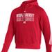 Adidas Sweaters | Adidas Rutgers Scarlet Knights Mens Red Fashion Long Sleeve Hoodie Large | Color: Red | Size: L