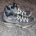 Nike Shoes | Lebron 17 Low Gray Used Basketball Shoes Mens 10.5 | Color: Blue/Silver | Size: 10.5