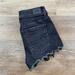 American Eagle Outfitters Shorts | American Eagle Hi-Rise Lace Accent Black Denim Jean Shorts Women's Size 4 | Color: Black | Size: 4