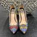 Gucci Shoes | Gucci Very Limited Swarovski Crystal Heels | Color: Blue/Green | Size: 7.5