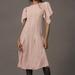 Anthropologie Dresses | Anthropologie Victorian Pink Pleated Western Midi Dress | Color: Pink | Size: L