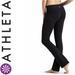 Athleta Pants & Jumpsuits | Athleta Straight Up Wide Leg Low Rise Black Yoga Pants Stretch Women’s Size Xsp | Color: Black | Size: Xsp