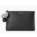 Kate Spade Bags | Kate Spade Palmer Street Shala Clutch/ Pouch Black Pebbled Leather | Color: Black | Size: Os