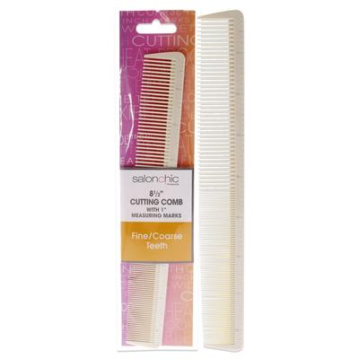 Cutting Comb W-1 Measuring Marks High Heat Resistant 8.5 - Fine-Coarse Teeth by SalonChic for Unisex