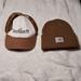 Carhartt Accessories | Carhartt Brown Beanie And Mesh Hat With Adjustable Strap | Color: Brown/White | Size: Os