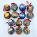 Disney Holiday | Lot Of 14 Vintage 90s Enchanted Christmas To Remember Decoupage Ball Ornaments | Color: Blue/Brown | Size: Os