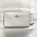 Coach Bags | Euc Coach Off White Pebbled Leather Gold Tone Hw Medium Zip Around Multicolor | Color: Gold/White | Size: Os