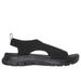 Skechers Women's Flex Appeal 4.0 - Livin' In This Sandals | Size 7.0 | Black | Textile | Vegan | Machine Washable