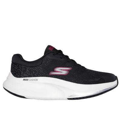 Skechers Women's GO WALK MAX Walker - Vea Sneaker | Size 7.5 | Black/White | Textile/Synthetic | Vegan | Machine Washable