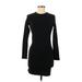 Zara Casual Dress - Sheath: Black Solid Dresses - Women's Size Medium