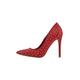 nelice Damen Pumps mit Nieten, ROT, 39 EU