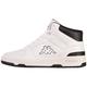 Kappa STYLECODE: 243406 CODA MID Unisex Sneaker, White/Black, 42 EU