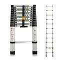 Telescopic Ladders Multi-Purpose Extendable Ladder telescopic ladder Aluminium Portable Extension Folding Ladder,Multi Purpose Telescopic Ladder Adjustable Straight Ladder,Max Load 150kg/330 vision