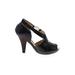 MICHAEL Michael Kors Heels: Black Print Shoes - Women's Size 7 1/2 - Round Toe