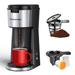 TRUSTEAN Single Serve Coffee Maker for K Cup & Ground Coffee, w/ Bold Brew Stainless Steel in Black | Wayfair YYPYLQC Black