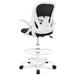 Inbox Zero Hrileena Mesh Drafting Chair Upholstered/Mesh in Gray | 40.2 H x 25.2 W x 25.2 D in | Wayfair F78E8BEE450447959162F818C6F38A4C