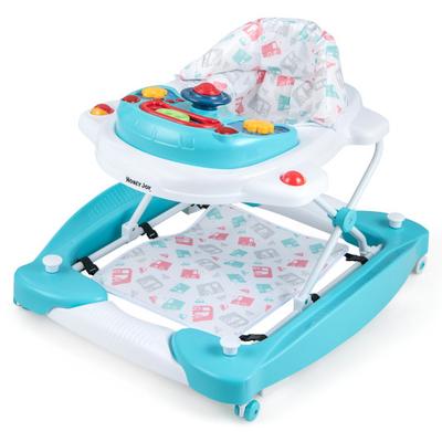 Costway 6 in 1 Foldable Baby Walker with Adjustabl...