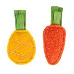 Lot de jouets TIAKI Fruits crépitants pour chat - lot de 2 jouets