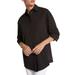 Pleat Sleeve Cotton Stretch Poplin Button-up Shirt