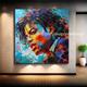 Michael Jackson POP ART by Medici Frau Face Bild Wandkunst Leinwand Modern Bild Wohnzimmer pop art xxl art #fe2-17