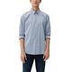 s.Oliver Men's 2120994 Hemd Langarm, Blau 58K1, M